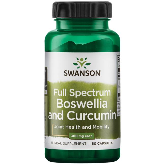Full Spectrum Boswellia and Curcumin - 60 caps Swanson