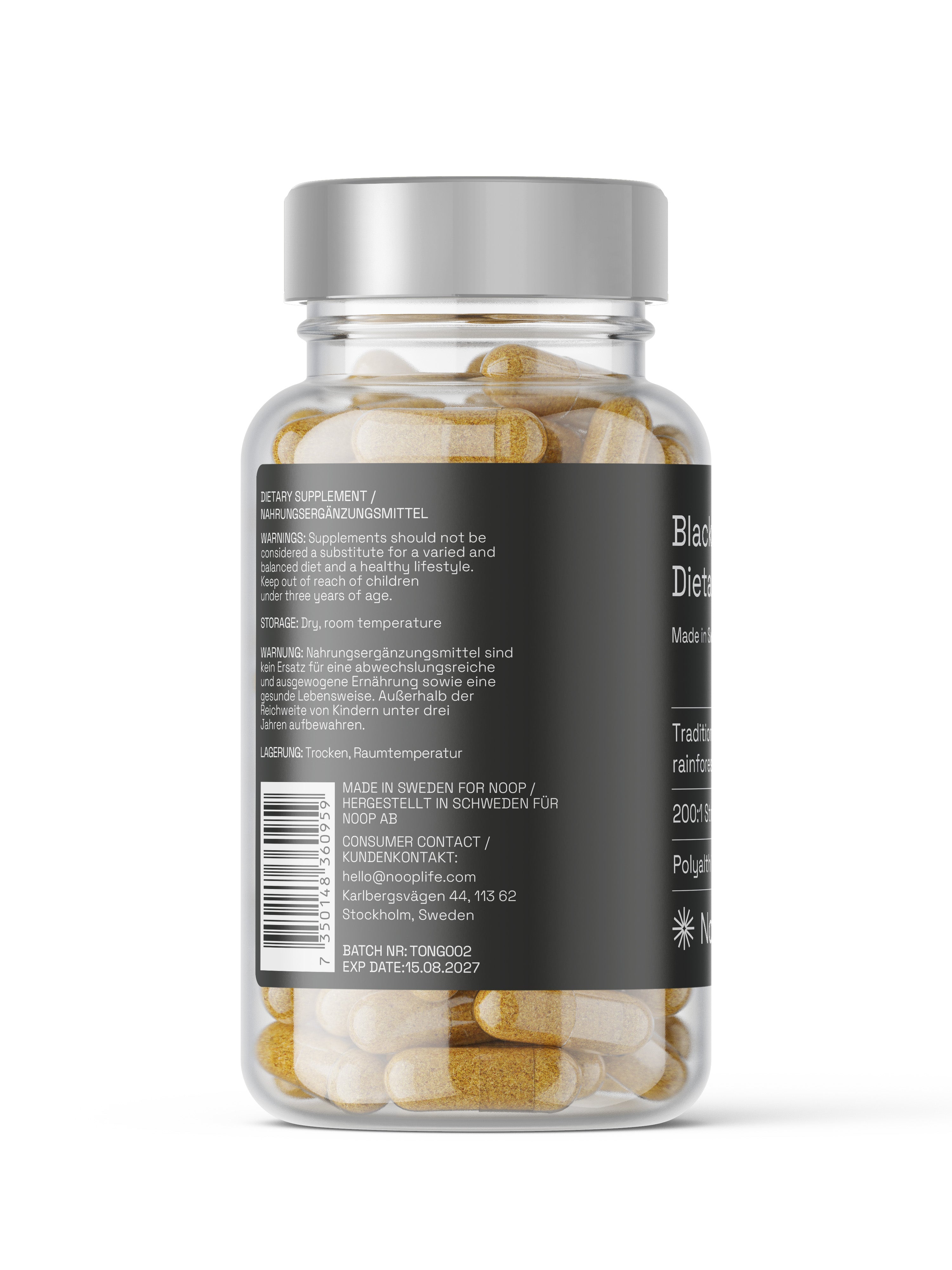 Svart Tongkat Ali Noop