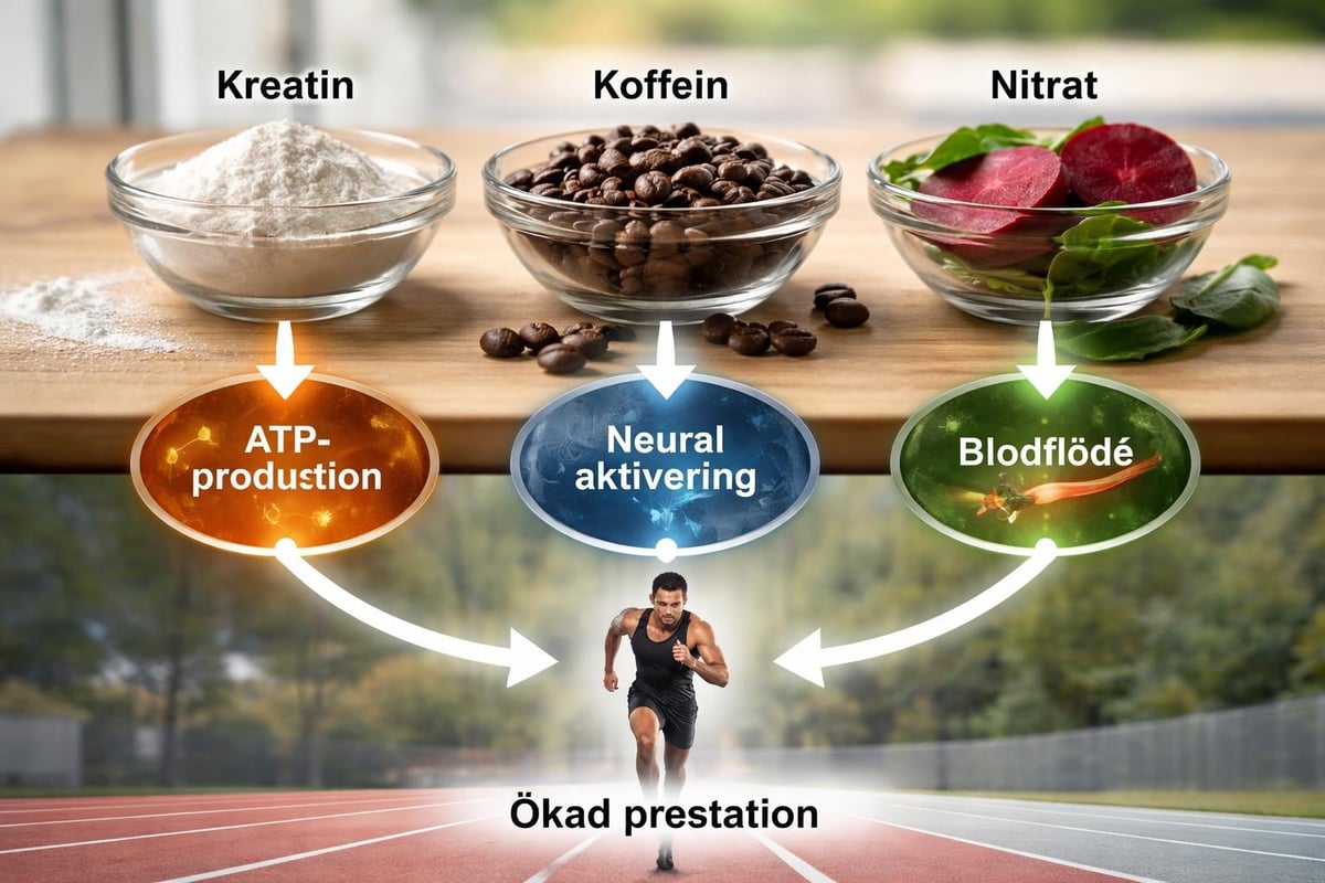 Hur kombinerar du kreatin med andra tillskott?