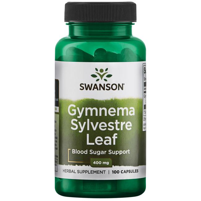 Gymnema Sylvestre Leaf, 400mg - 100 kapslar Swanson