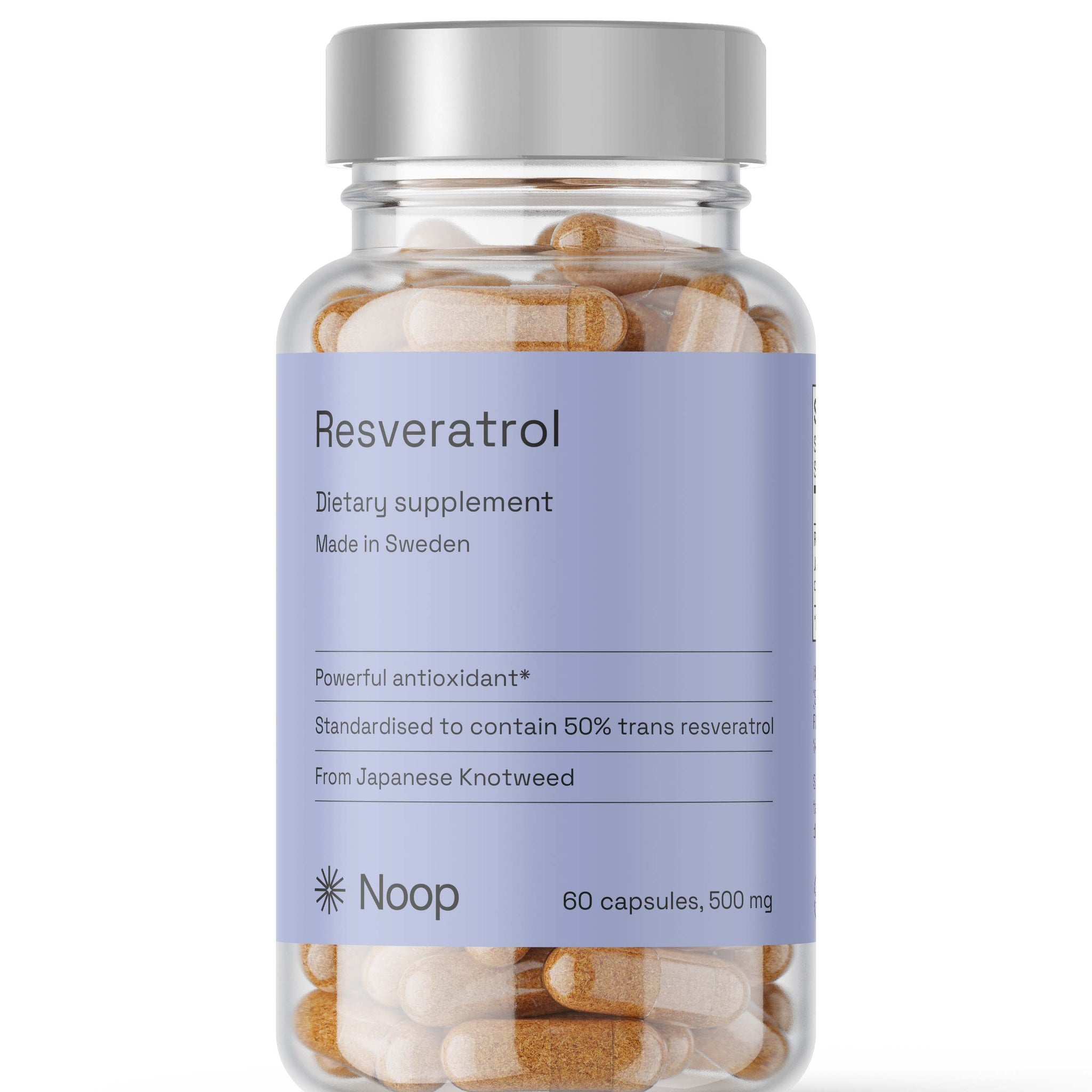 Resveratrol 500 mg 60 kapslar Noop