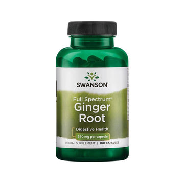 Ginger Root, Ingefärarot 540 MG 100 Kapslar Swanson