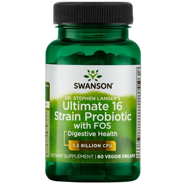 Dr. Stephen Langers ultimata probiotika med 16 stammar och FOS Swanson