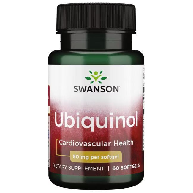 Ubiquinol 50 mg, 60 kapslar Swanson