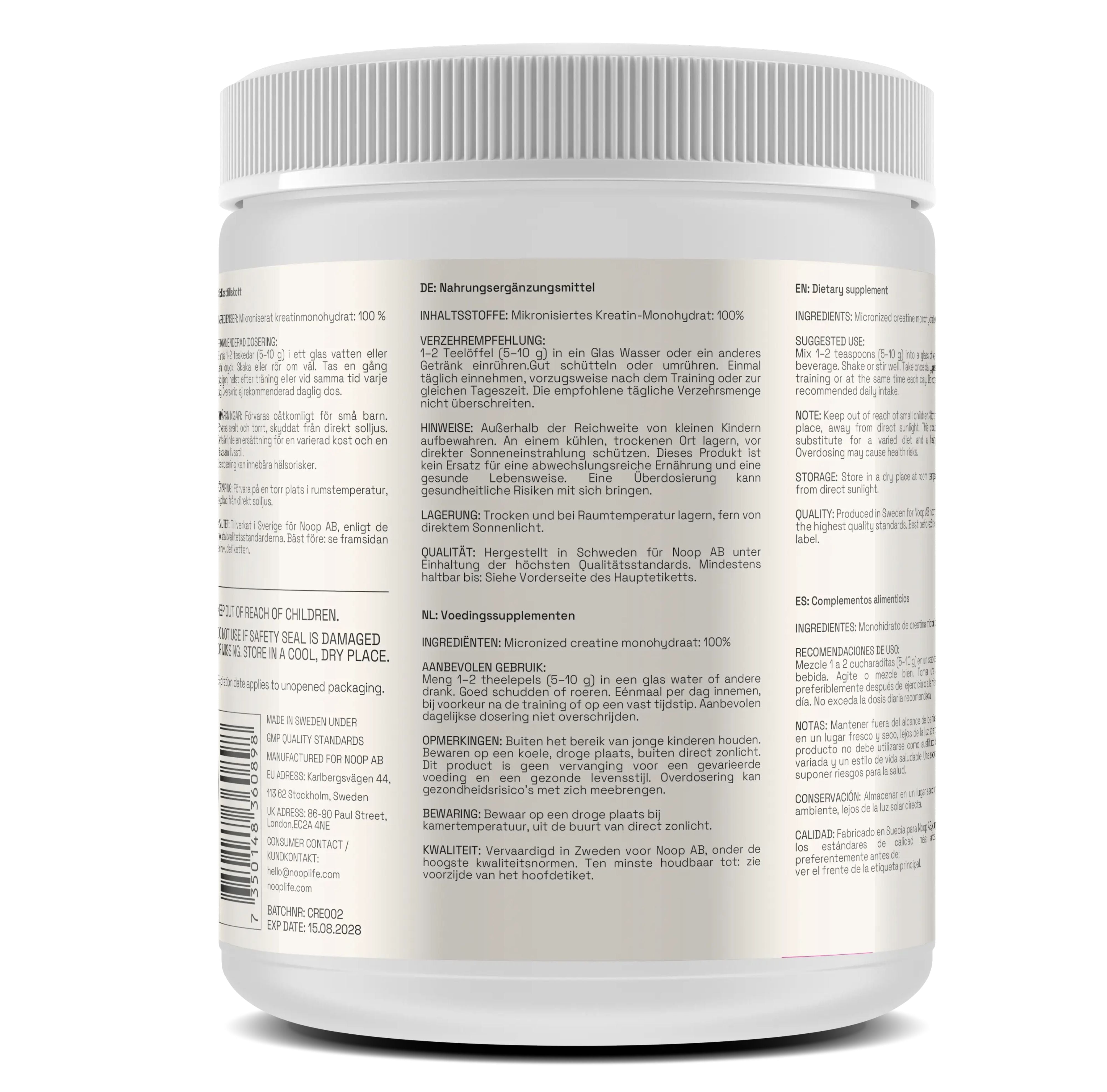 Kreatin Monohydrat 300g Noop