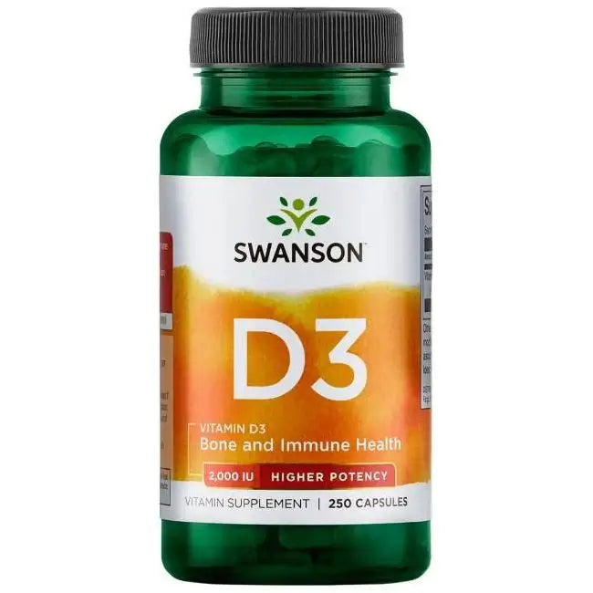 Vitamin D3 2000 IU 250 kapslar Swanson