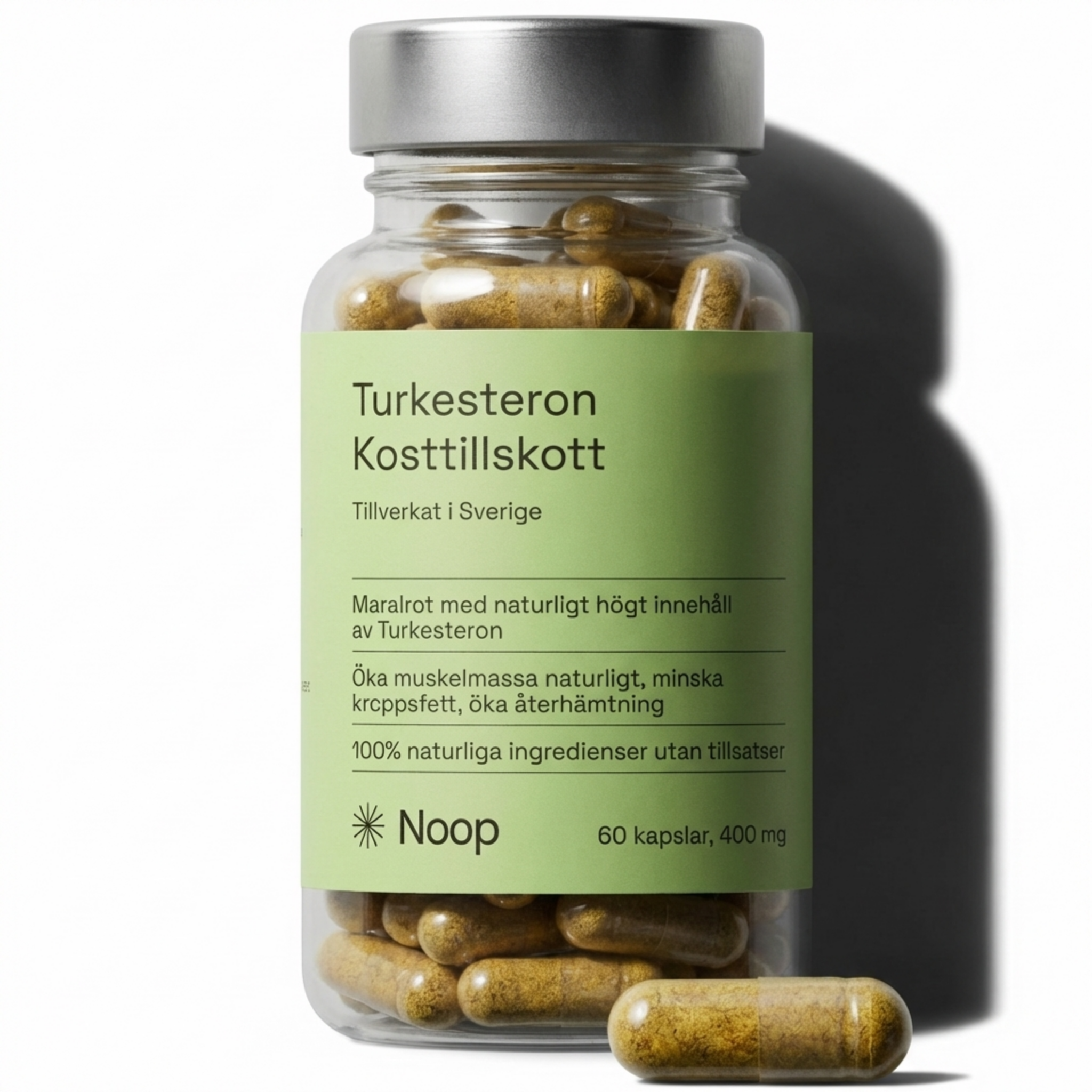 Noop Turkesterone 60 kapslar – växtbaserad ecdysteroid för muskelbygge och återhämtning