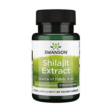 Swanson Shilajit Extract, 400 mg, 60 Kapslar Swanson