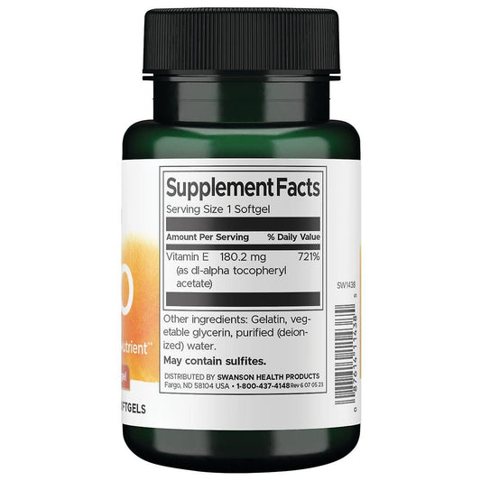 Vitamin E 400 IU 60 softgels Swanson